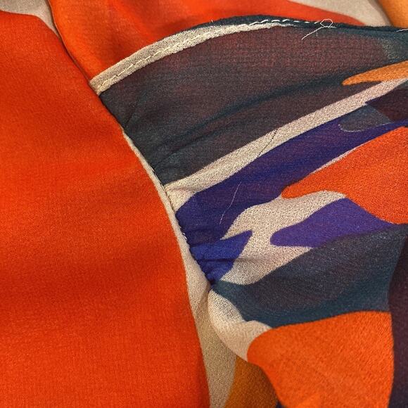 NWT PatBo Moscow Ruffle Shorts Poppy sz 4 - Picture 3 of 4